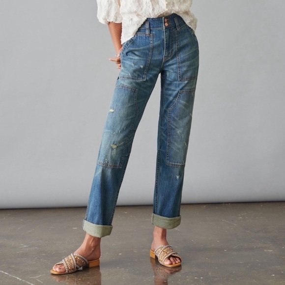 Pilcro Denim - Anthropologie Pilcro the wanderer distressed jeans